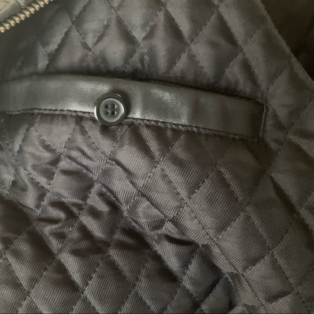 Coach black leather bomber biker moto jacket - Picture 7 of 7